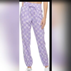 Juicy Couture Purple Checkered Pants